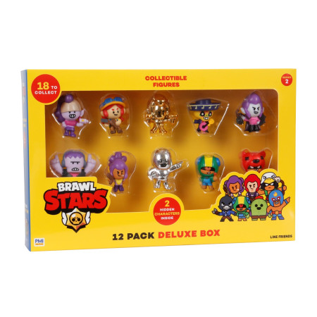 BRAWL STARS S2 FIGŪRĖS - 12 PAK DELUXE DĖŽĖ