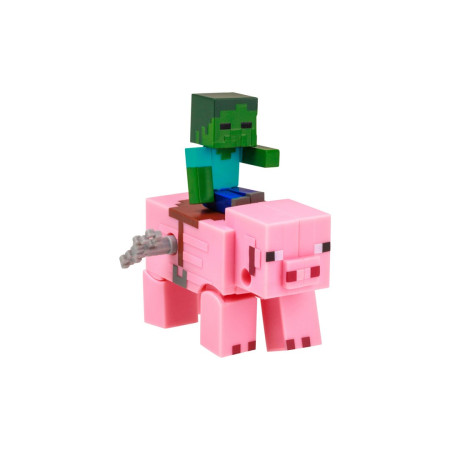Minecraft S2 3D Vėjo figūrėlė - Baby Zombie & Pig
