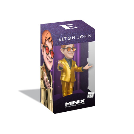 Minix Elton John auksinė kostiumas