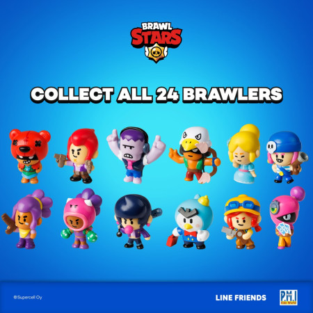 Brawl Stars S1 figūrų rinkinys - 8 pakavimo deluxe dėžutė Ver.B