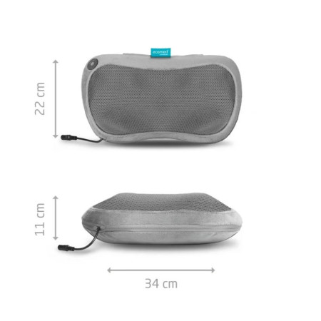 Ecomed 23309 masažinė sėdynė Juoda 24 W