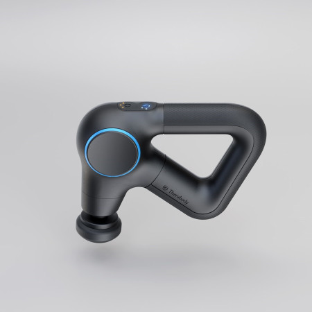 Therabody Theragun Prime Plus šildomas masažuoklis su smūginiu antgaliu juodas