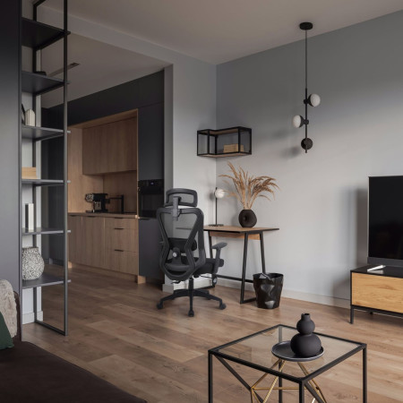 Activejet T5 ergonominė biuro kėdė, juoda