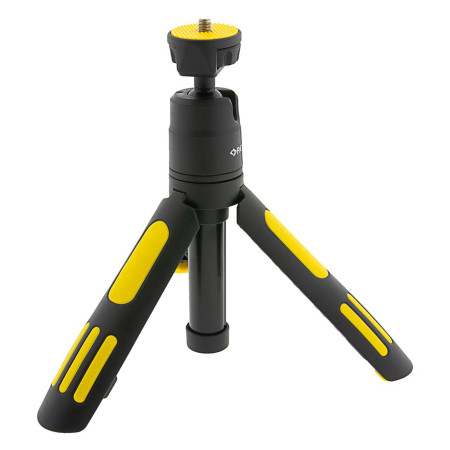 PATONA Premium Reguliuojamas trikojis su išmaniojo telefono laikikliu Juodas, Geltonas