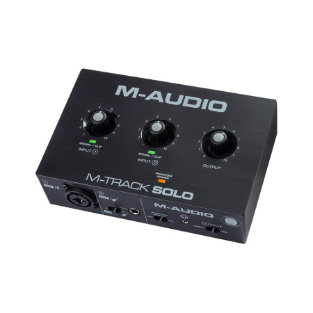 M-AUDIO M-Track Solo USB Garso sąsaja, Crystal, 16 bit 48 kHz, juoda