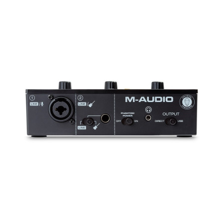 M-AUDIO M-Track Solo USB Garso sąsaja, Crystal, 16 bit 48 kHz, juoda