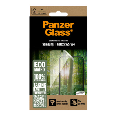 PanzerGlass ® ECO MATRIX ekrano apsauga Samsung Galaxy S25 | S24 | Ultra-plačiai