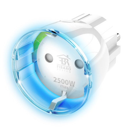 FIBARO FIBEFGWPF-102-5 maitinimo kištukų adapteris F tipas Balta