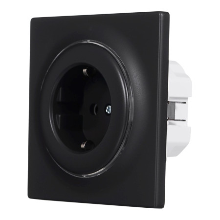 Fibaro F tipo šakutės lizdas Juodas