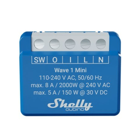 Shelly Qubino Wave 1 Mini Išmanusis jungiklis Mėlynas