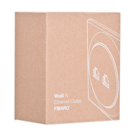Fibaro Walli N šakutės lizdas 2 x RJ-45 Baltas