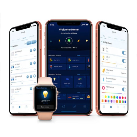 Fibaro Walli išmanusis elektros lizdas Antracitas