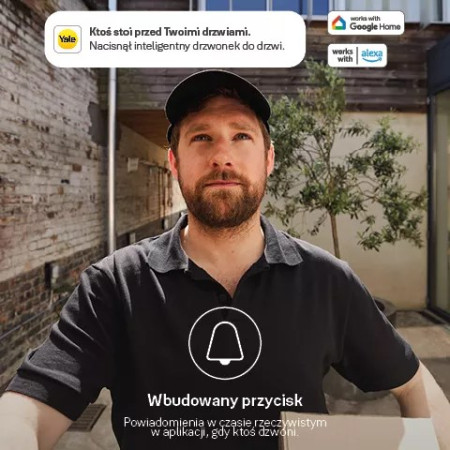 Yale išmanioji klaviatūra su pirštų atspaudų skaitytuvu Juoda