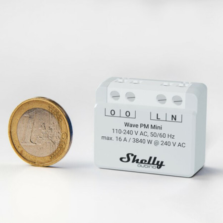 Shelly Qubino Wave PM Mini Išmanusis jungiklis