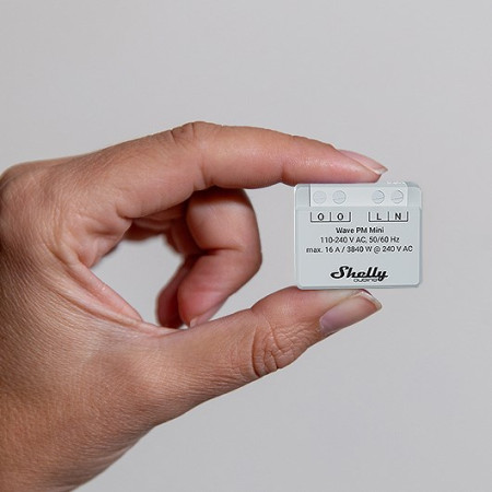 Shelly Qubino Wave PM Mini Išmanusis jungiklis