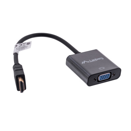 Lanberg AD-0017-BK VGA HDMI Adapteris 0,2 m Juoda