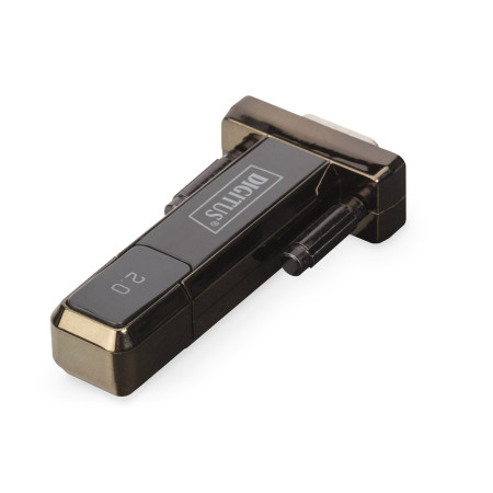 Digitus DA-70156 USB 2.0 D-Sub 9 Male Keitiklis Juoda