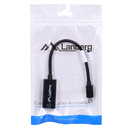 Lanberg AD-0005-BK Mini DisplayPort į HDMI adapteris 0,2 m