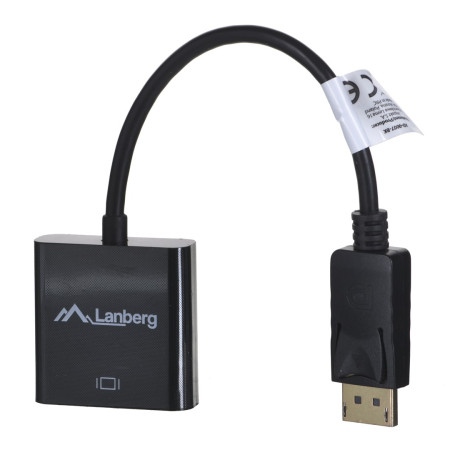 Lanberg AD-0007-BK DisplayPort DVI-D vaizdo kabelio adapteris