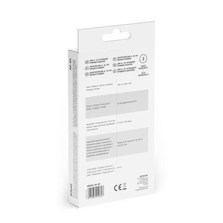 SAVIO AK-83 RJ-45 sąsajos plokštė / adapteris