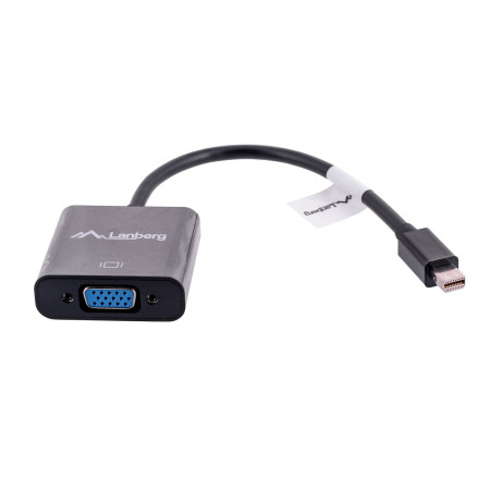 Lanberg vaizdo kabelio adapteris 0,2 m VGA (D-Sub) Mini DisplayPort Juoda