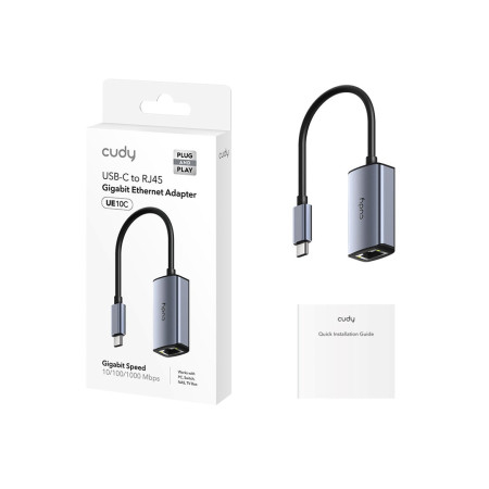 CUDY UE10C USB-C į Ethernet adapteris