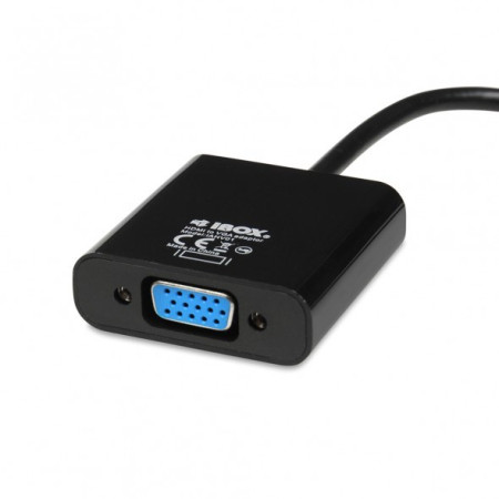 iBox IAHV01 HDMI A tipo (standartinis) į VGA (D-Sub) adapteris - Juoda