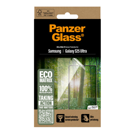 PanzerGlass ® ECO MATRIX ekrano apsaugos stiklas Samsung Galaxy S25 Ultra | Ultra-Platus pritaikymas