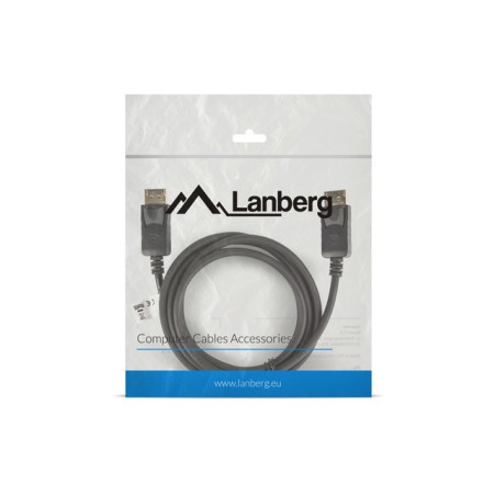 Lanberg DisplayPort kabelis 1,8 m Juodas