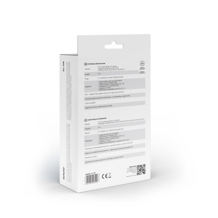 Savio DisplayPort kabelis (M) - DisplayPort kabelis (M), V1.4, 3 m