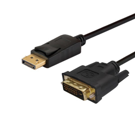 Savio DisplayPort į DVI adapteris, 1,8 m, juodas