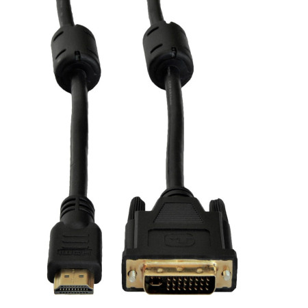 Akyga AK-AV-11 HDMI A tipo (standartinis) DVI-D vaizdo kabelio adapteris 1,8 m juodas
