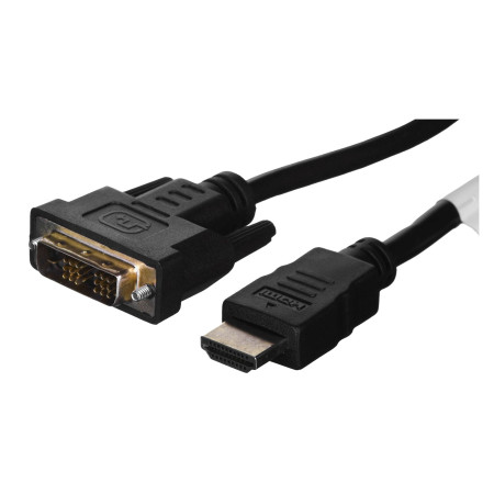 Lanberg CA-HDDV-10CC-0018-BK vaizdo kabelio adapteris 1,8 m HDMI A tipo (standartinis) DVI-D