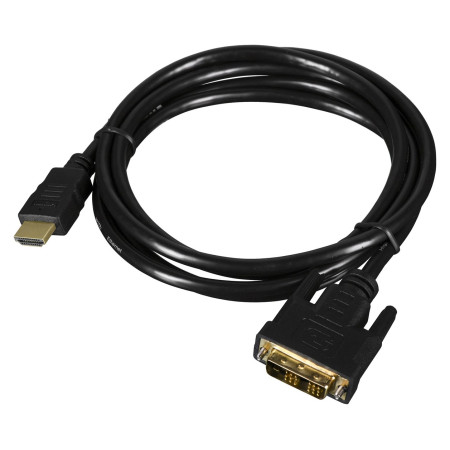 Lanberg CA-HDDV-10CC-0018-BK vaizdo kabelio adapteris 1,8 m HDMI A tipo (standartinis) DVI-D