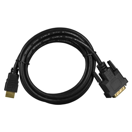 Lanberg CA-HDDV-10CC-0018-BK vaizdo kabelio adapteris 1,8 m HDMI A tipo (standartinis) DVI-D