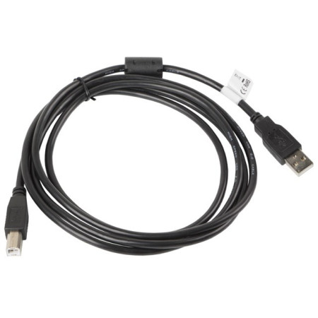 Lanberg CA-USBA-11CC-0018-BK USB 2.0 kabelis 1,8 m USB B Juodas