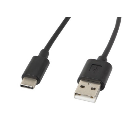 Lanberg CA-USBO-10CC-0018-BK USB 2.0 kabelis 1,8 m USB A - USB C Juodas