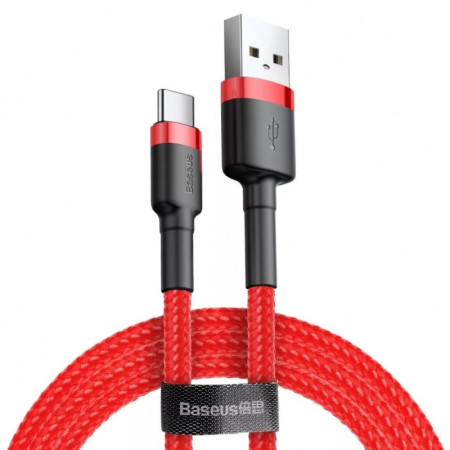 Baseus USB A – USB C laidas 3 m Juoda, Raudona