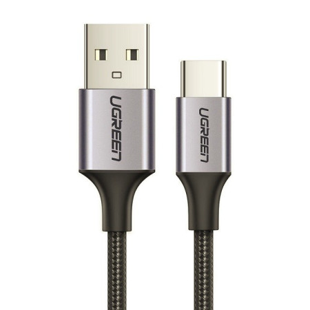 UGREEN USB-A/USB-C QC 3.0 3A kabelis 2 m Pilkas