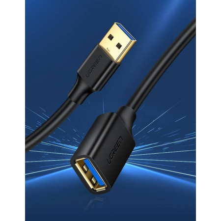 UGREEN USB 3.0 prailginimo kabelis 1 m Juodas