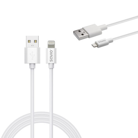 Savio USB 2.0 A į C/Lightning kabelis 2 m Balta