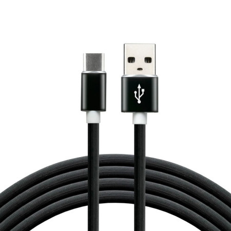 everActive USB-C kabelis 1 m - Juodas, silikoninis, greito įkrovimo palaikymas