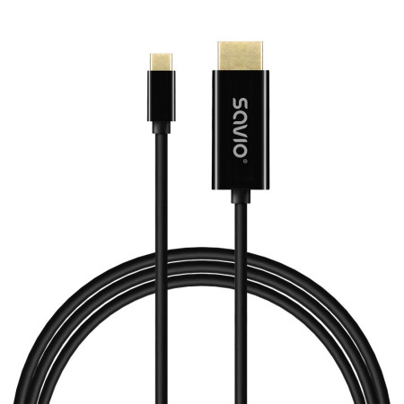 SAVIO CL-191 USB-C į HDMI kabelis, 30Hz, 2m