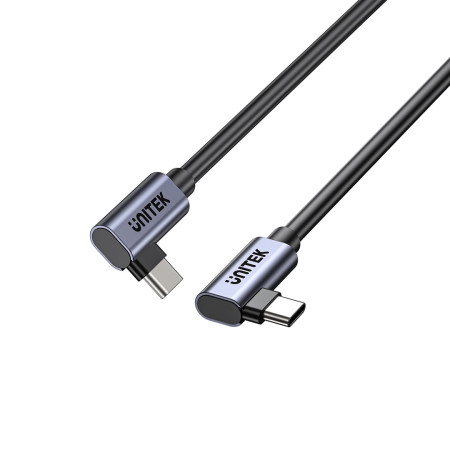 UNITEK C14147ABK01-0.5M USB C 90°/90° PD 100W