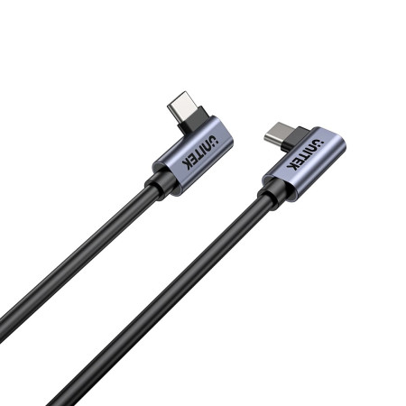 UNITEK C14147ABK01-0.5M USB C 90°/90° PD 100W