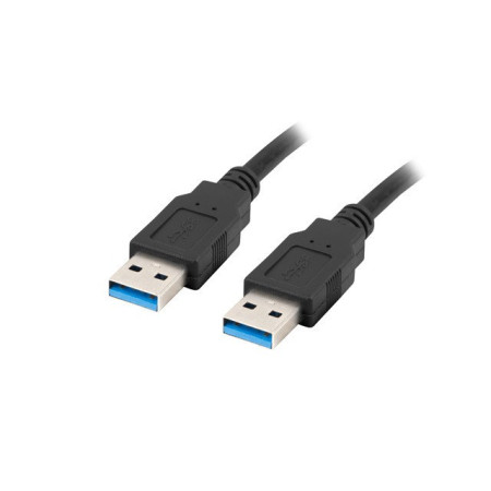 Lanberg CA-USBA-30CU-0010-BK USB kabelis 1m 3.0 USB A Juoda