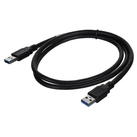 Lanberg CA-USBA-30CU-0010-BK USB kabelis 1m 3.0 USB A Juoda