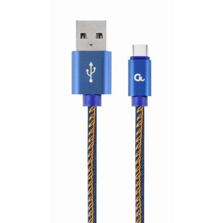 Cablexpert USB 2.0 A į C kabelis 1 m Mėlynas