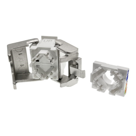 ALANTEC RJ45 be įrankių STP cat.6A PoE+ keystone modulis