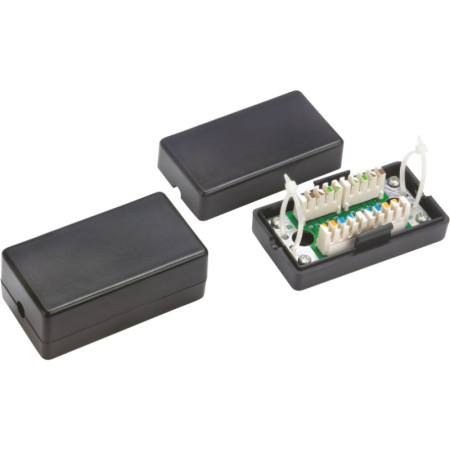 Alantec WTM06 tinklo jungiamoji dėžutė Cat5e juoda